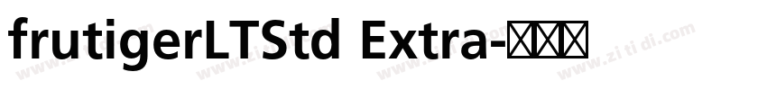 frutigerLTStd Extra字体转换